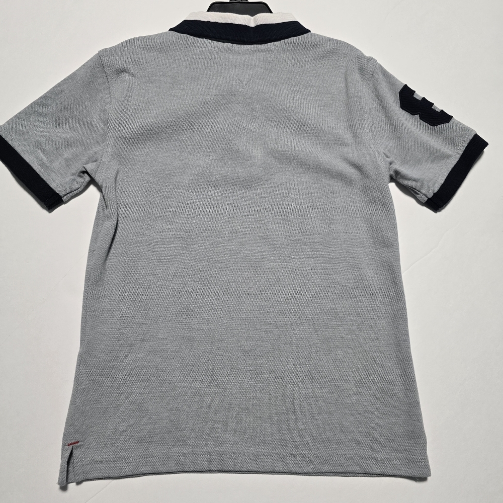 Boys Size 7 Tommy Hilfiger Polo Shirts Bundle - White, Blue, Gray - Picture 13 of 16